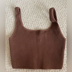 Aritzia Babaton Sculpt Knit Top (crop)